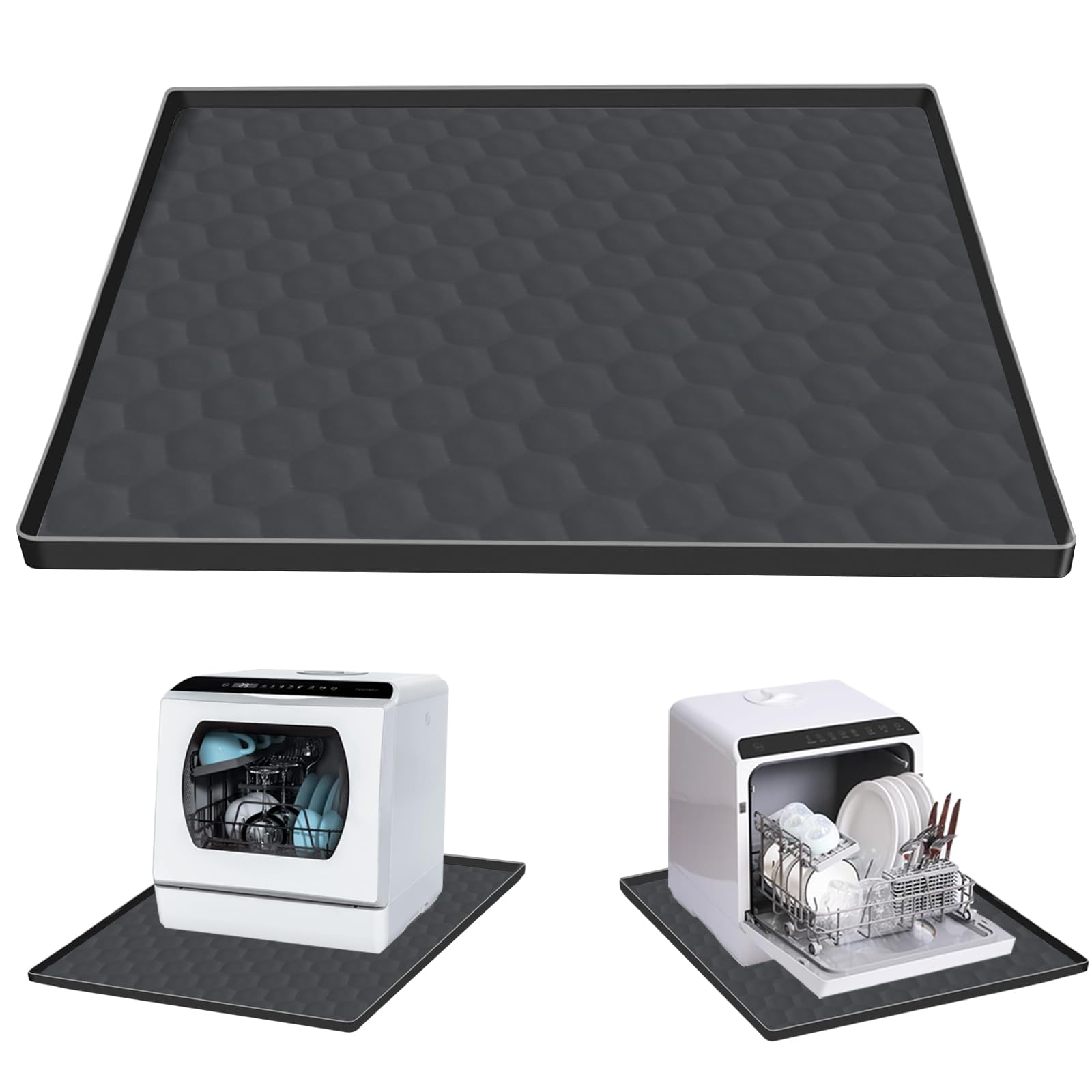 Photo 1 of **SIMILAR**
Dishwasher Drain Pan Mat,24''x20'' Dishwasher Drip Tray with Raised Edge,Non-Slip Silicone Dishwashers Drain Pan Floor Mat,Anti-Leakage Dish Washer Tray for Mini Dish Washers(