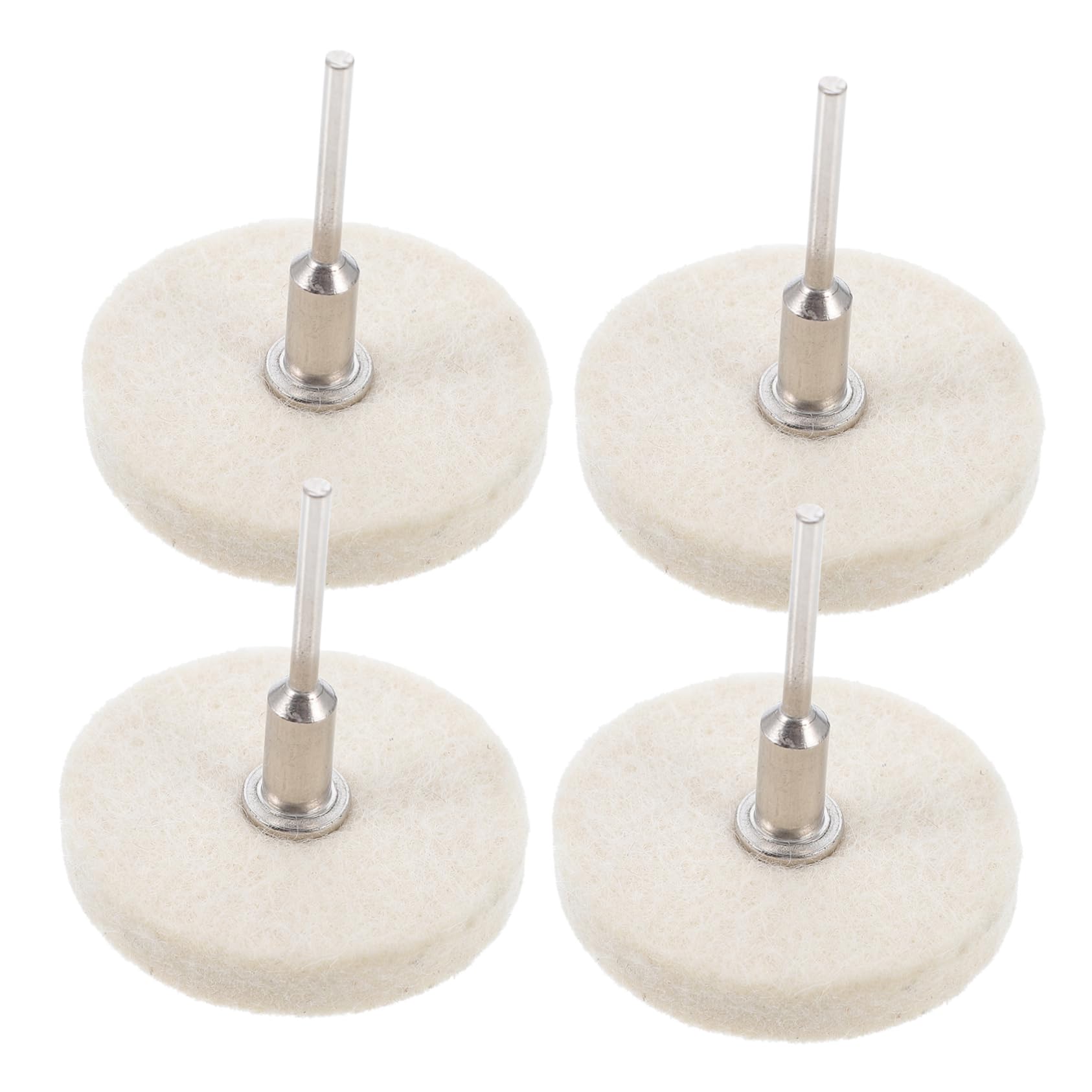 Cabilock 4Pcs Wool Polishing Heads Grinding Tools for Non Products Lightweight Buffing Supplies for and Storage
