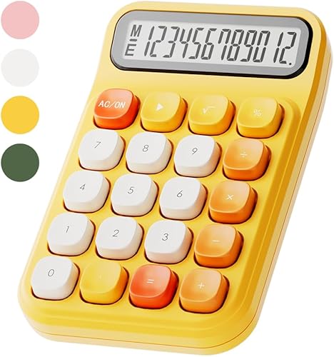 M&G Calculadora de escritorio con botones mecánicos, pantalla LCD grande de 12 dĂgitos, calculadora de botĂłn grande para oficina, escuela, parte M&G Calculadora de escritorio con botones mecánicos, pantalla LCD grande de 12 dĂgitos, calculadora de botĂłn grande para oficina, escuela, parte
