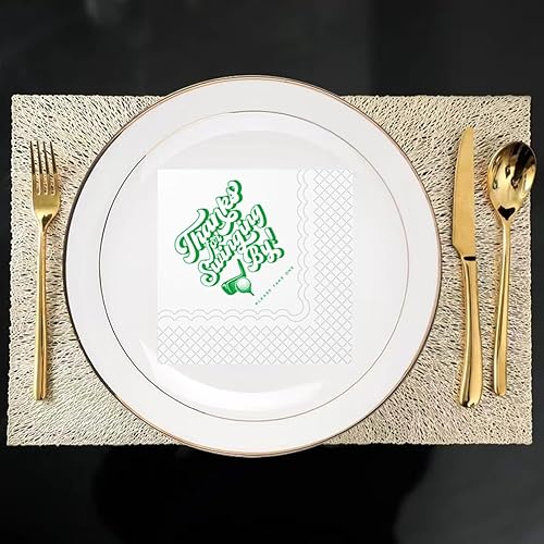 Miniatura 10 de SharkBliss Servilletas de cóctel de golf, con agujero en un primer cumpleaños, servilletas de papel desechables para bebidas de cóctel para bebés,