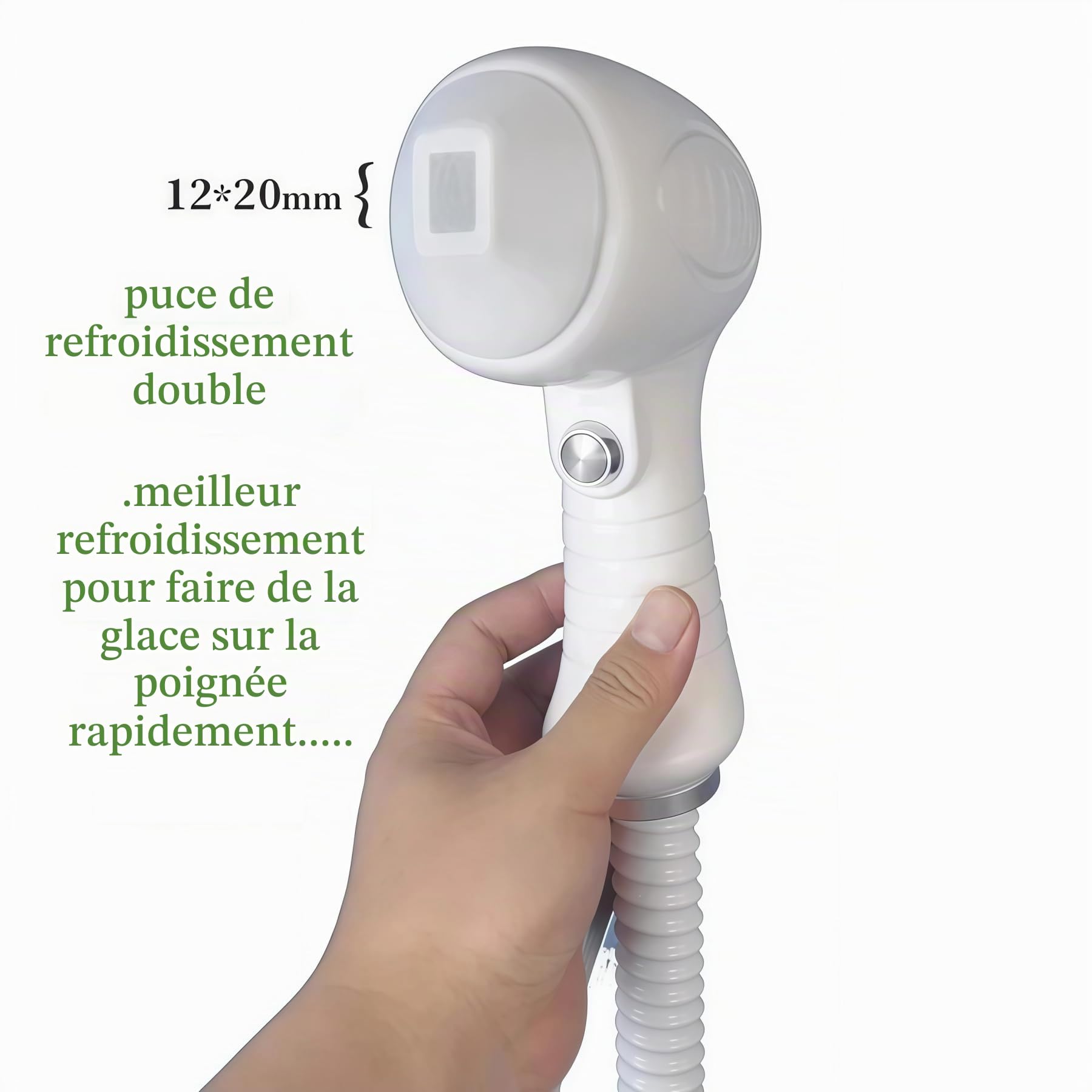 Appareil professionnel d'épilation laser diode 808 nm, 3 longueurs d'onde, refroidissement par point de glace, épilation définitive du visage et du corps, certifié CE.