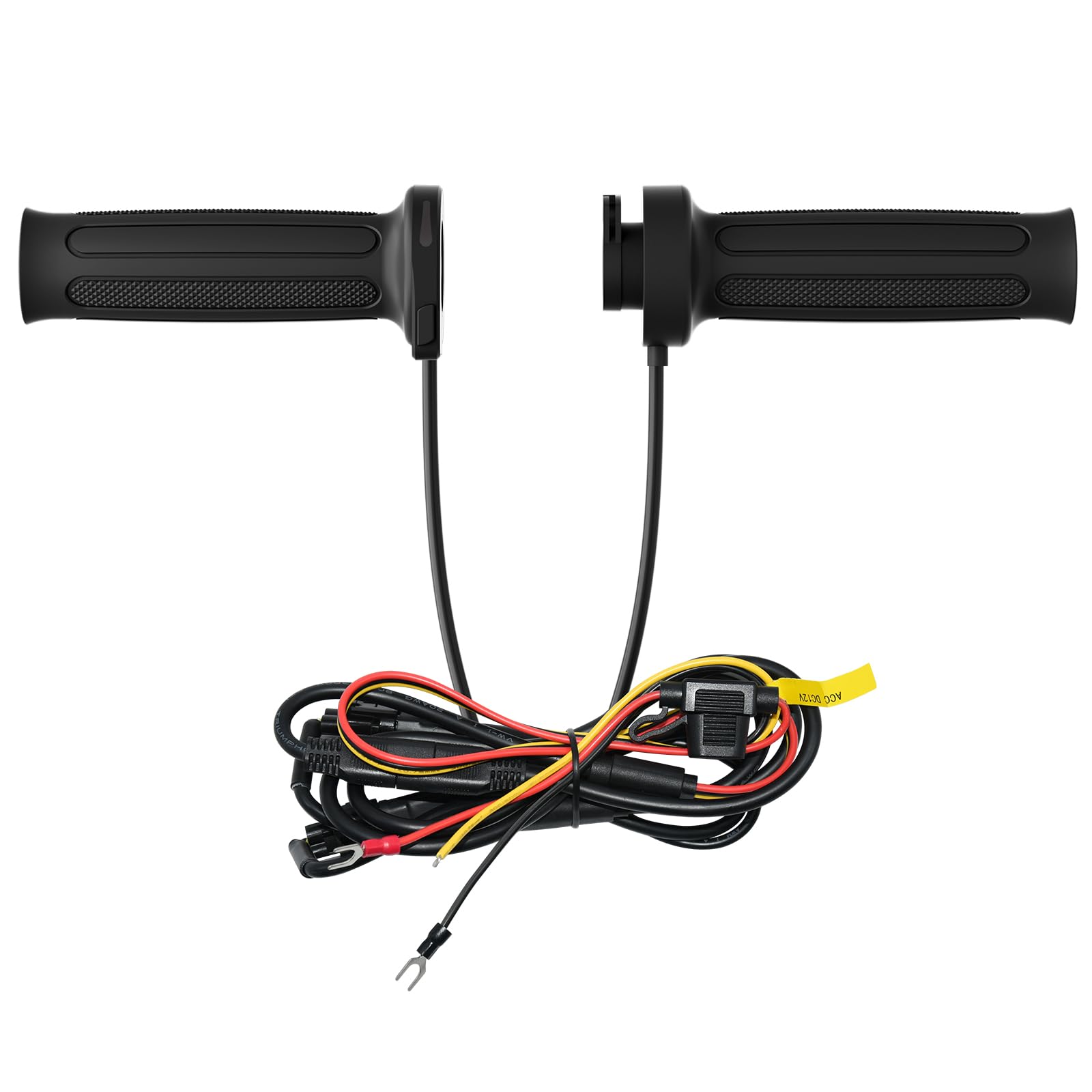 6 manopole riscaldate per moto in modalità memoria, antiscivolo, in silicone, riscaldamento regolabile, per manubri riscaldati in silicone antiurto