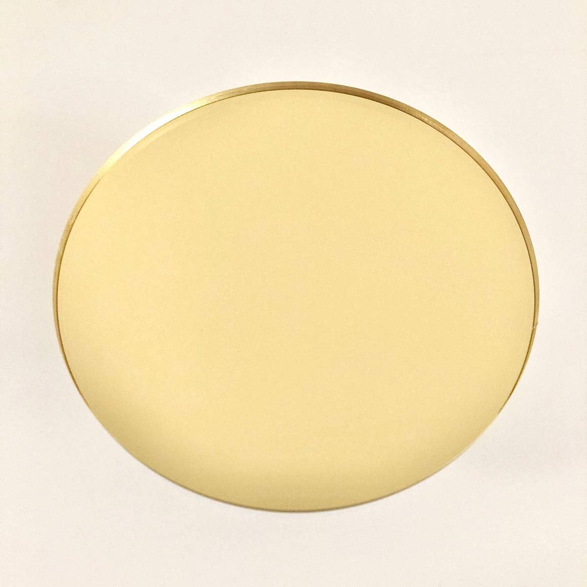 Gold Acrylic Mirror Circle Disc Round, Set of 4 Pieces (1/8" Thick Gold Mirror, 4" Diameter)