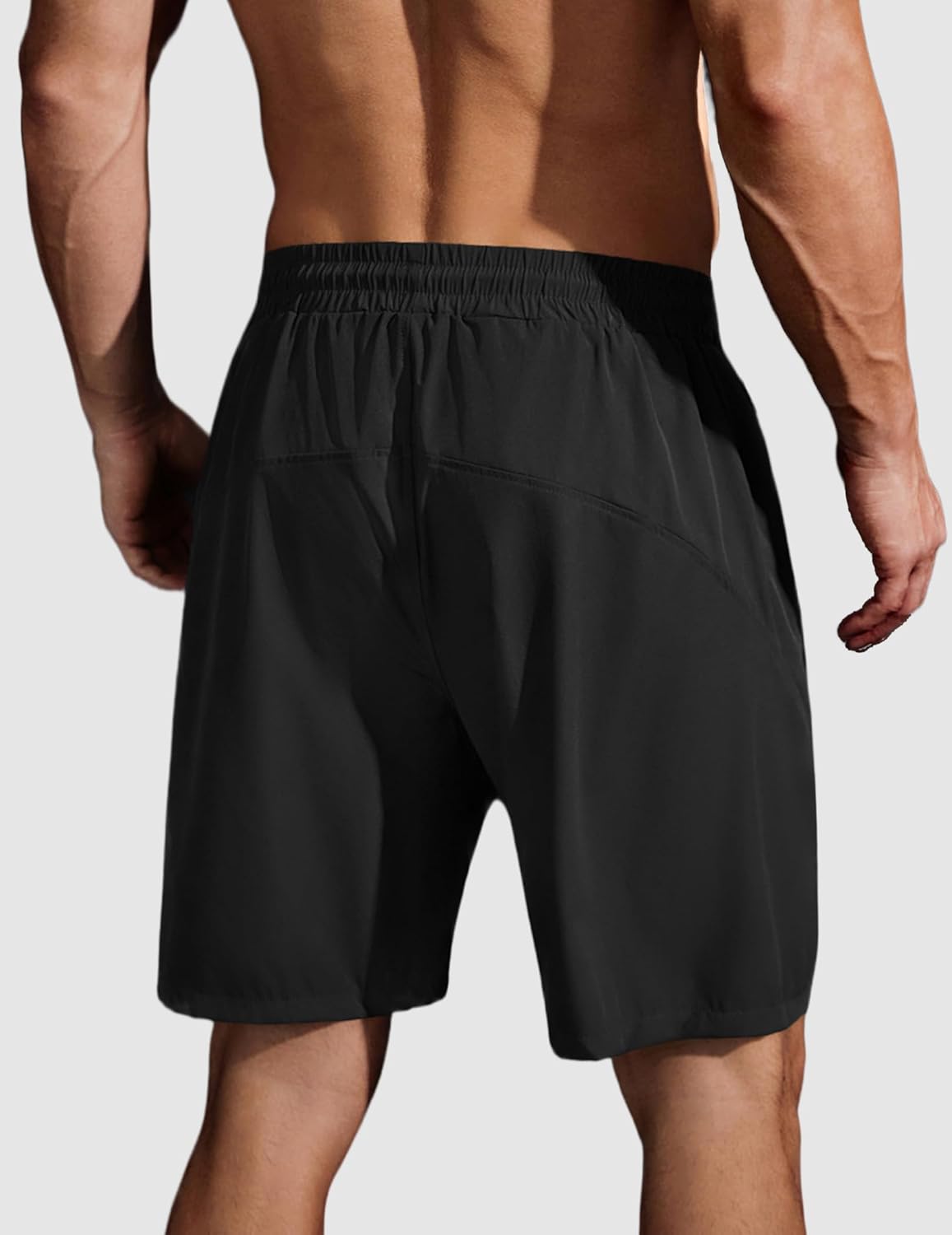COOFANDY Men's Running Athletic Shorts 9" Gym Workout Lightweight Elastic Waist Sports Shorts - Image 2