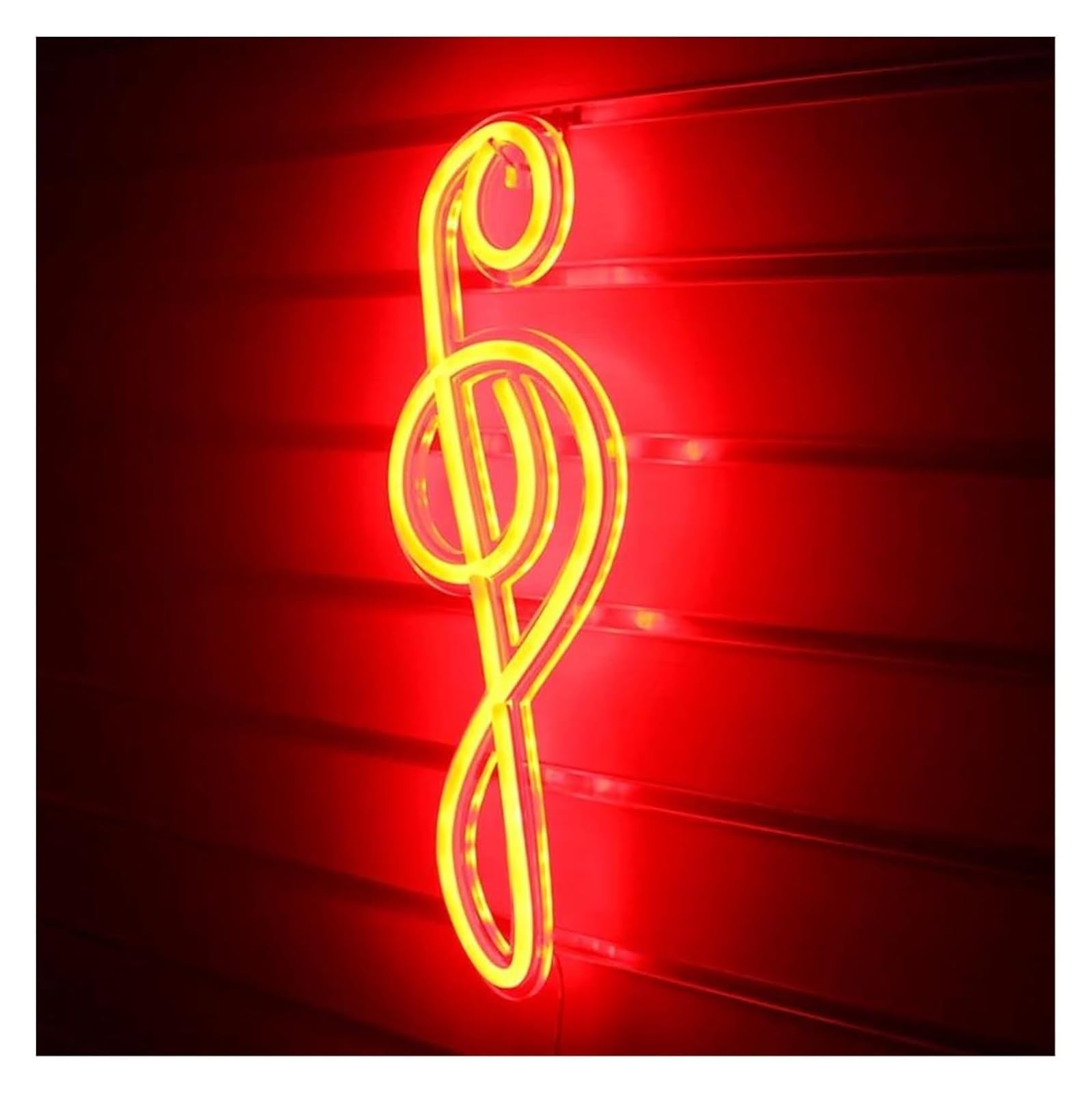 Insegne al neon artistiche da appendere Insegne al neon, luci a LED con note musicali, lampade da parete artistiche per camera letto, negozio, sala feste