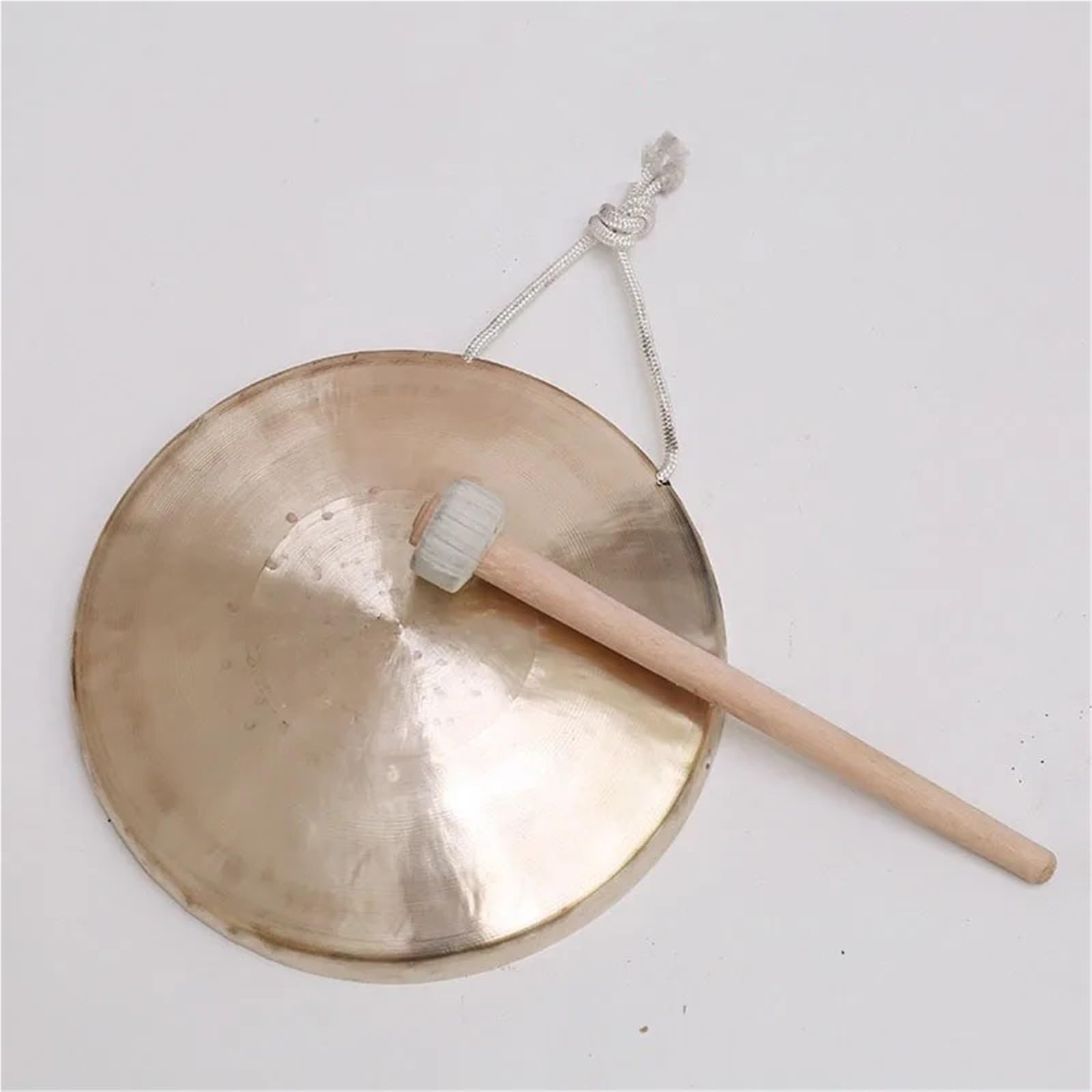 Gongs y platillos portátiles, Gong de mano latón amarillo, tigre chino tono alto, medio y bajo, varios tamaños, 31-50cm(40cm Chinese gong)