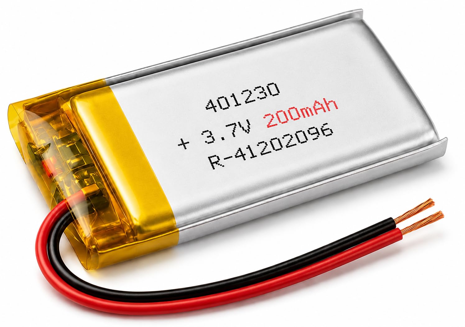 NOVEL 3.7V 200mAh Lithium Polymer Rechargeable Battery Model 401230 | Compatible with Smart Watches, Fitness Bands, Smart Rings, Hearing Aids and Earbuds-image-36