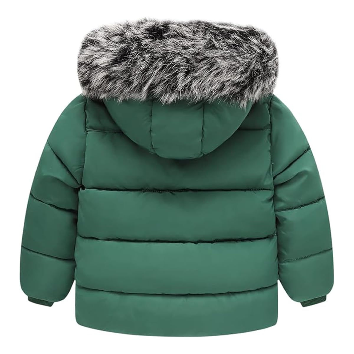 Enfant Garçon Fille Chaud Doudoune Manteau Veste à Capuche Fourrure d'Hiver Bébé Blouson à Manches Longues