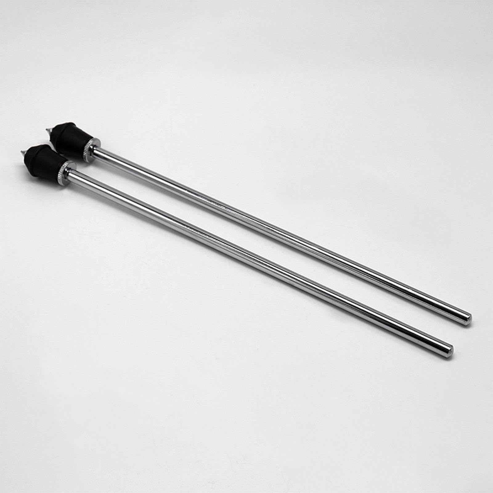 F Fityle 2 pièces jambes de grosse caisse en métal jambes de grosse caisse tiges de sol anti-dérapant support de grosse caisse support de pieds de batterie