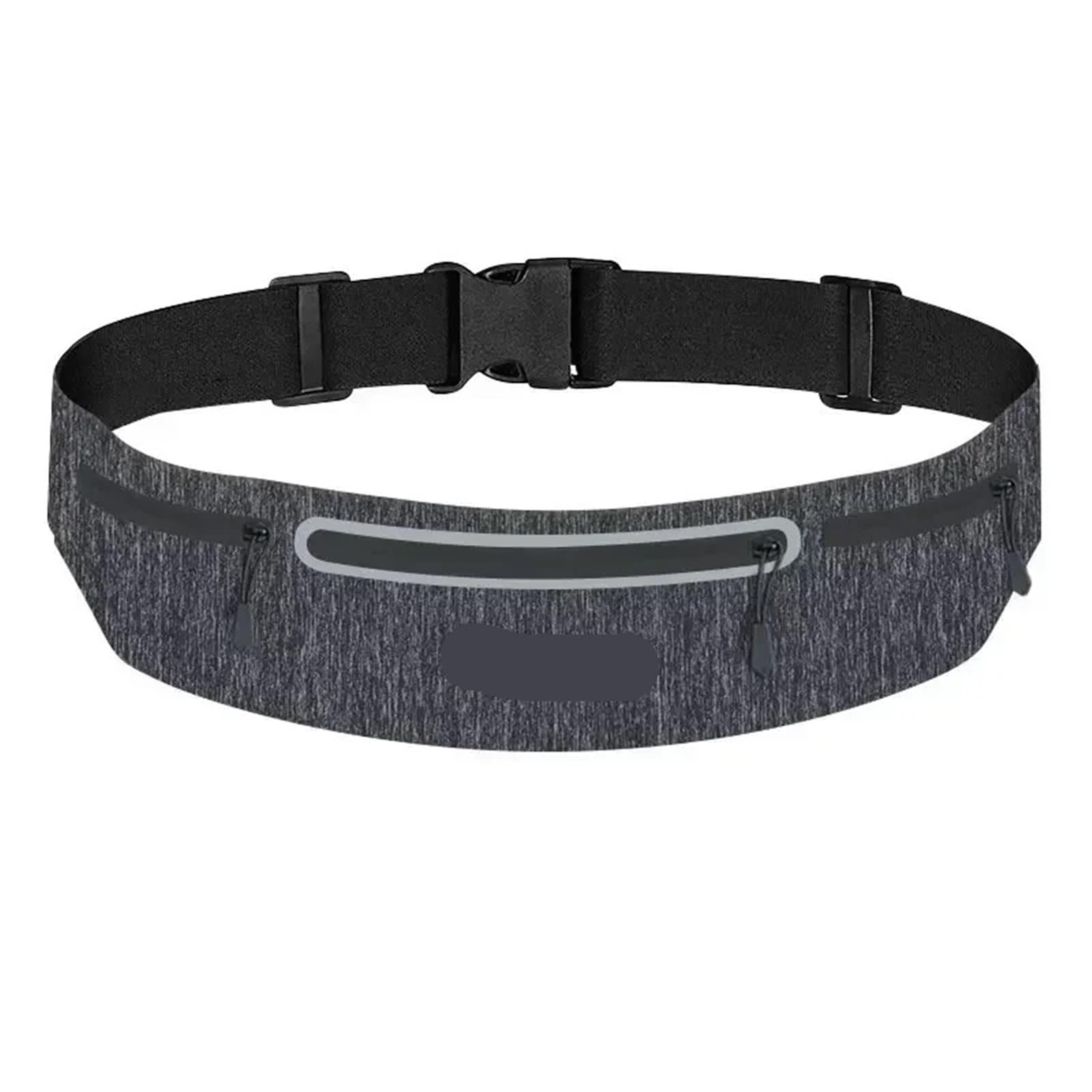 Marsupi Sportivi Marsupio Sportivo Marsupio Portafoglio Regolabile Uomo Donna Marsupio da Corsa Cintura Porta Telefono Portatile Marsupio da Palestra Marsupi da Uomo e da Donna(Gray)