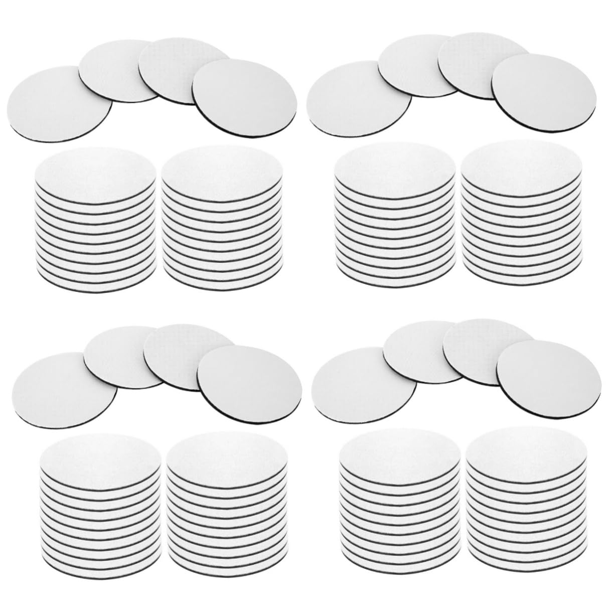 ULTECHNOVO 96 Piezas Posavasos Redondos para Sublimación Coaster Térmico de Transferencia de Calor para Protección de Mesas Cocinas Cafés y Dormitorios Diseño Compacto y Ligero para