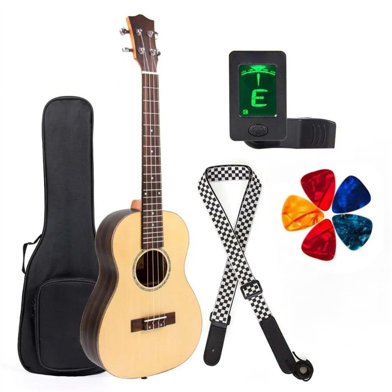 Ukulele Baritono 30 Pollici 20 Tasti Corpo In Mogano Tastiera In Palissandro Ukulele Chitarra A 4 Corde Ukulele per Principianti