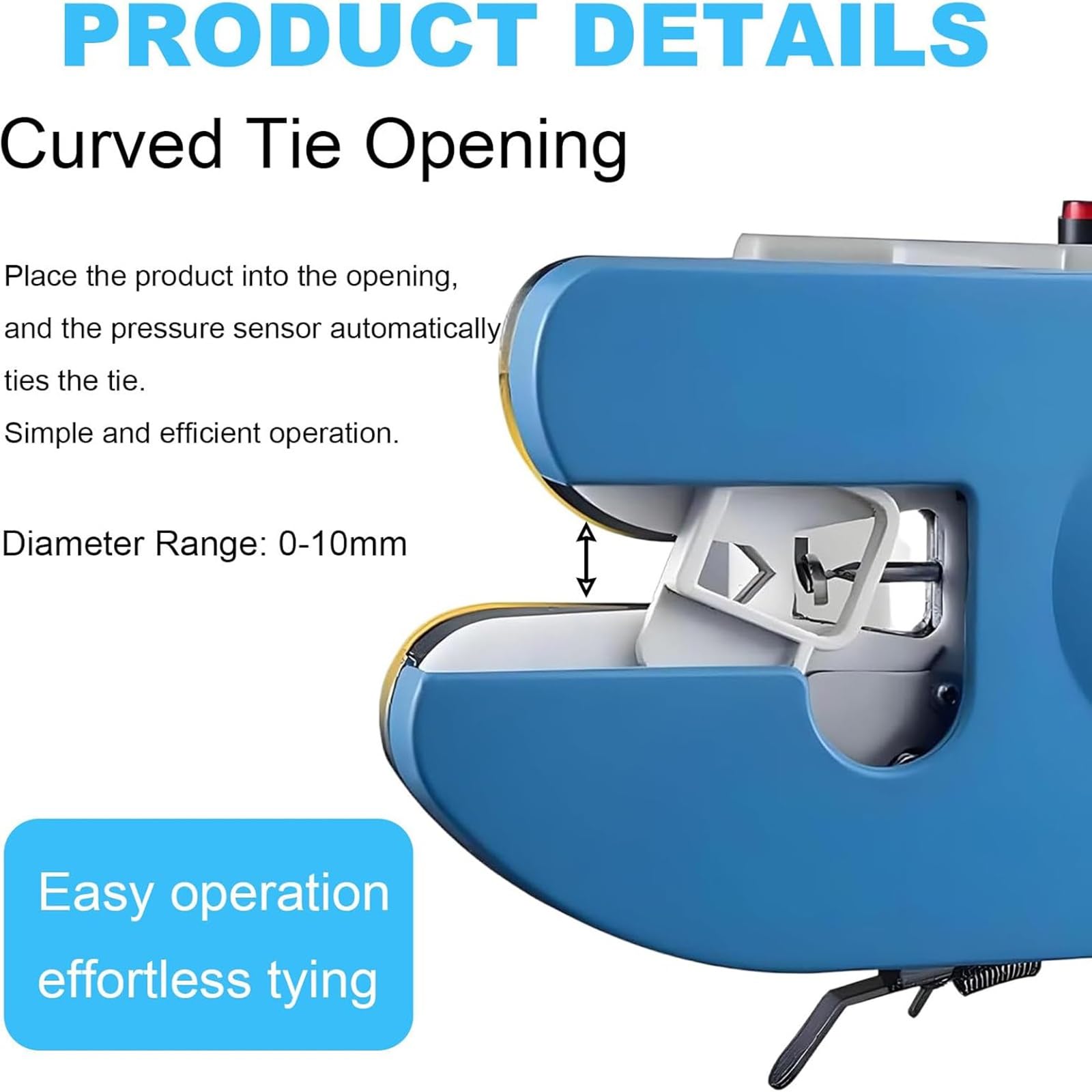 Macchina automatica di chiusura per sacchetti per imballaggi alimentari, efficiente sigillatrice Twist Tie con diametro del filo regolabile, ideale per supermercati e panetterie