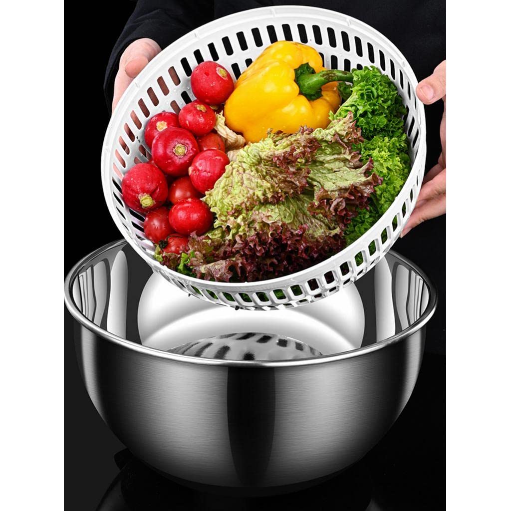 Centrifugador de ensalada de acero inoxidable rápido para verduras ensaladas frutas