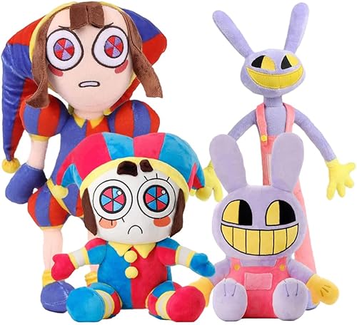 FPIAHPS Peluche de Circo Digital de Pascua, juguete de peluche Jax de Pomni, divertido y caprichoso muñeco de peluche para regalos de Pascua