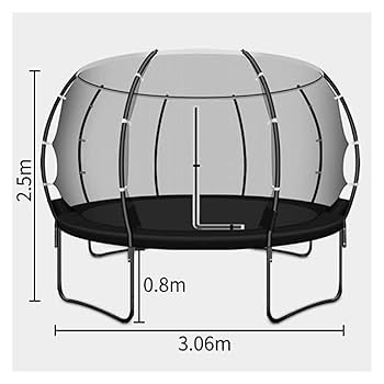 トランポリン　大型 Amazon | トランポリン 屋外 14FT 直径約4.26m 大型 保護ネット