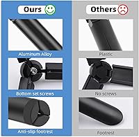 Vista 7 de HeiyRC Mini Vlog trípode para DJI Pocket 3 OM Osmo Mobile 7P 6, para GoPro 13 Max Hero, para Insta360 X5 X3 X4, para DJI Action 5 Pro Smooth Hohem