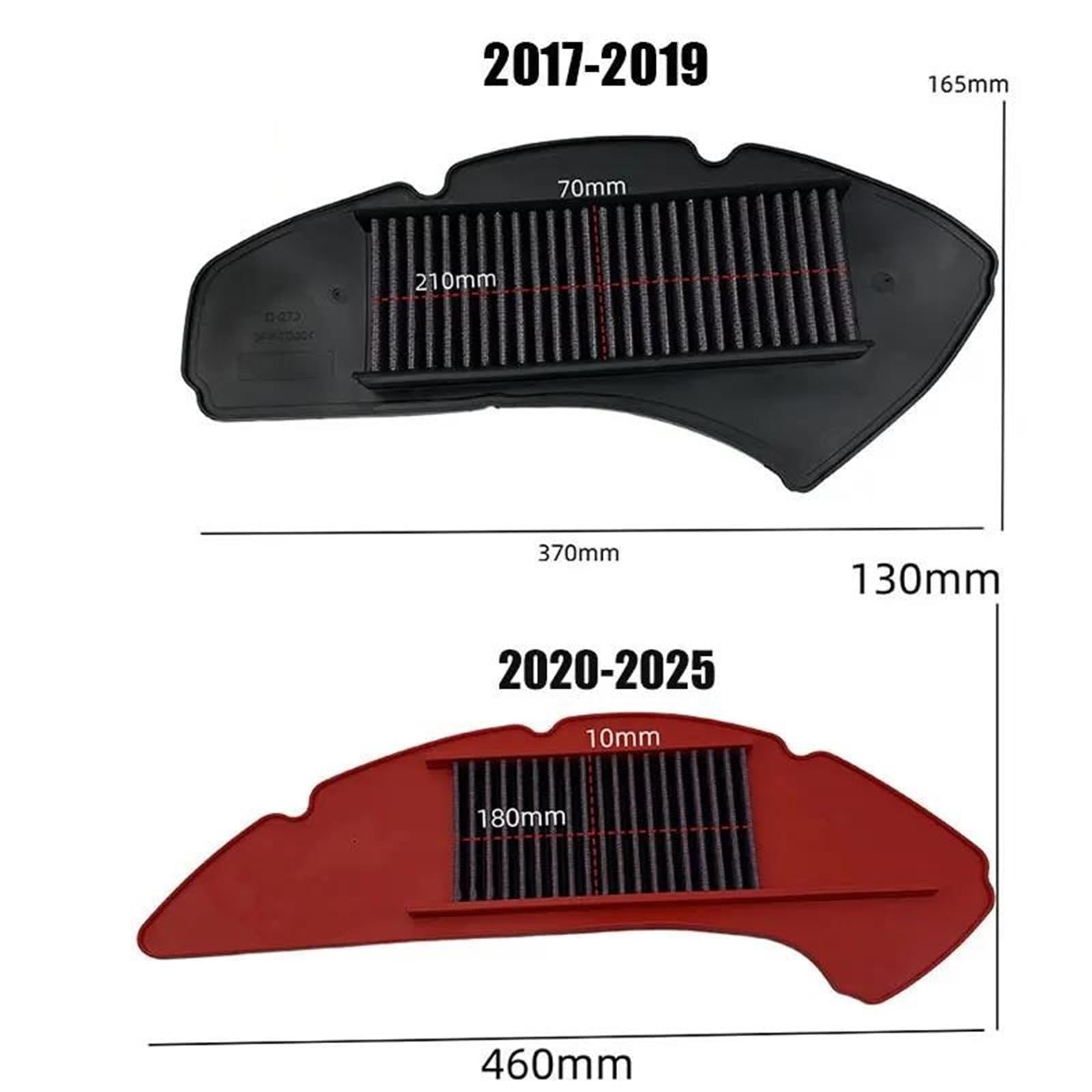 Para Yamaha N-MAX 155 2015-2019 Filtro De Aire Admisión Motocicleta Scooter Flujo Filtro De Aire Para Motocicleta