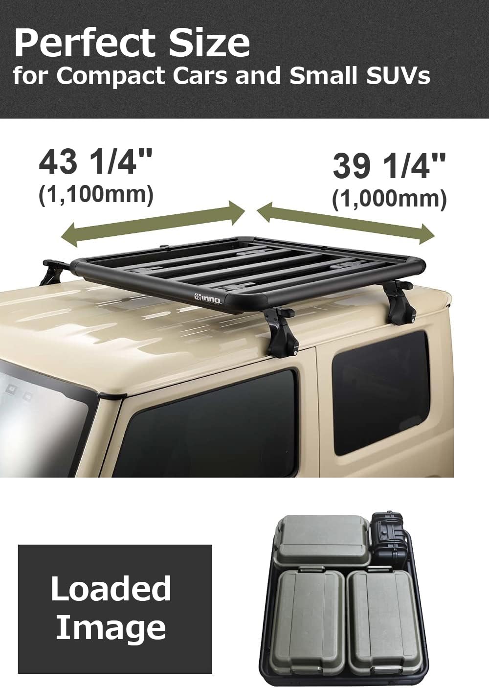 Amazon.com: INNO INA510 Roof Deck 100,Flat Black - Universal 