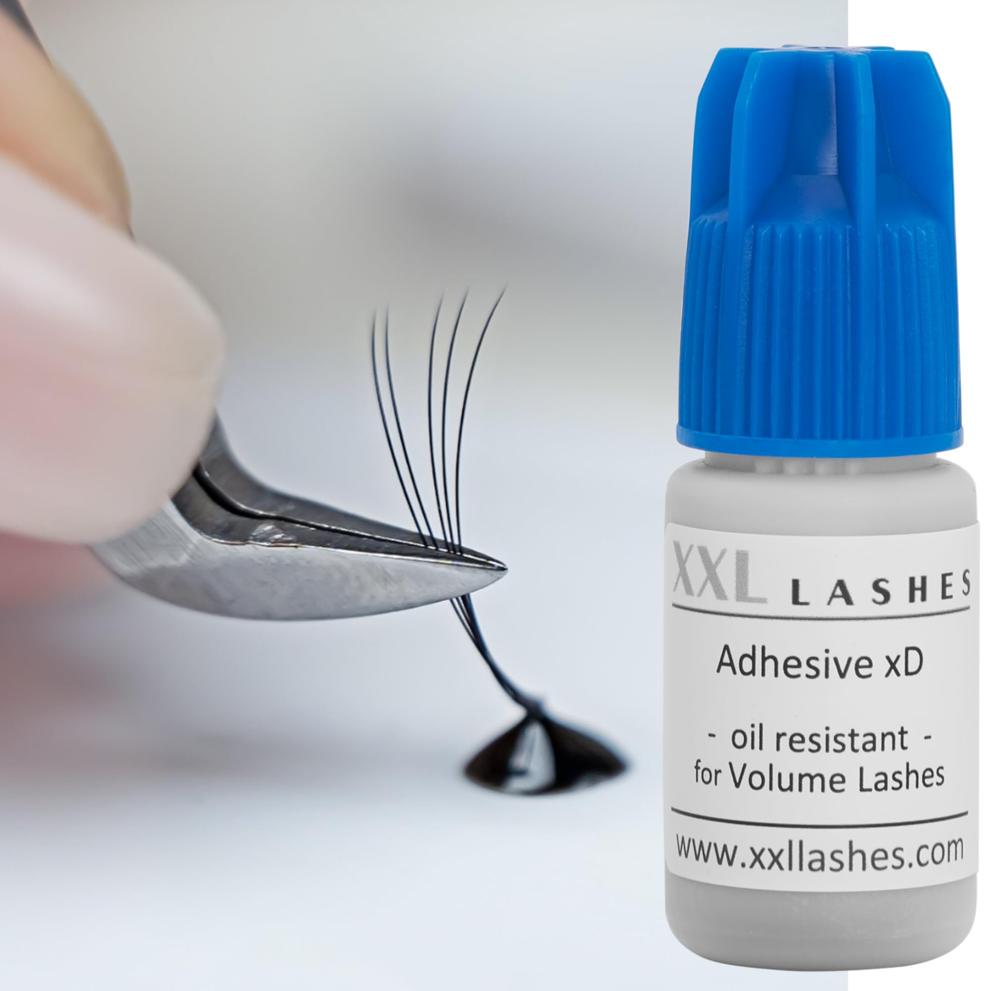 XXL Lashes Adesivo xD Colla per Allungamento Ciglia, 5 ml
