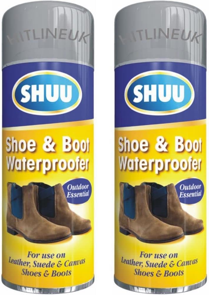 HitlineUK Shoe Protector Spray 2 x 300 ML long lasting Waterproof and