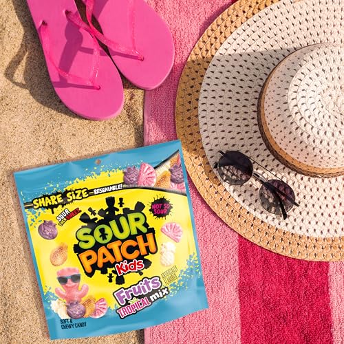 SOUR PATCH KIDS Fruits Tropical Mix Soft & Chewy Gummy Candy, 11.11 oz | Share Size - image 8