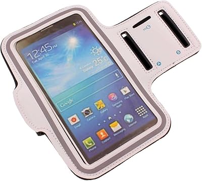 Running Armband Sports White Gym Workout Case Cover Band Arm Strap Reflective Compatible with Motorola Moto G Play (2021) - Moto G Power (2021) - Moto G Pure - Moto G Stylus 5G (2022)