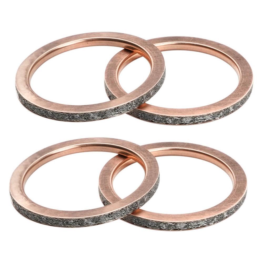 Guarnizione testata in metallo 4 pezzi compatibile con YFM600FW 4x4 99-01 adatta YZF-R6 99-05 YZF-R6S 06-09 funziona con parti del motore del motociclo YFM660R 01-05