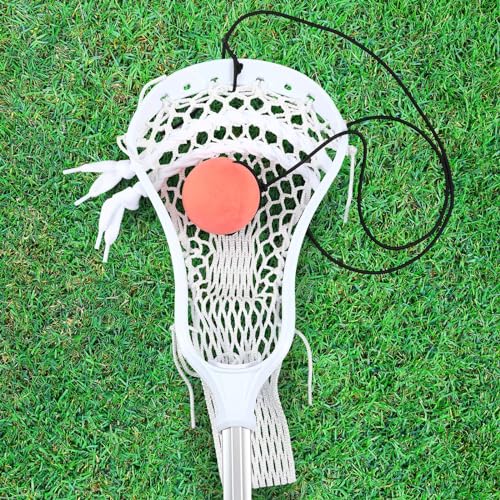 Libima 5 Packs Lacrosse Training Ball Practice Balls with Rope Lacrosse Training Equipment Rebounders for Youth Players Beginners to Self Train Christmas Party Favor, Fits Many Sticks
