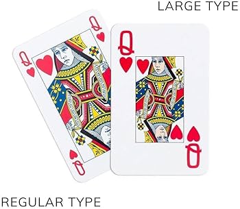 Amazon.com: Caspari Palm Fronds Large Type Playing Cards - 2 Decks