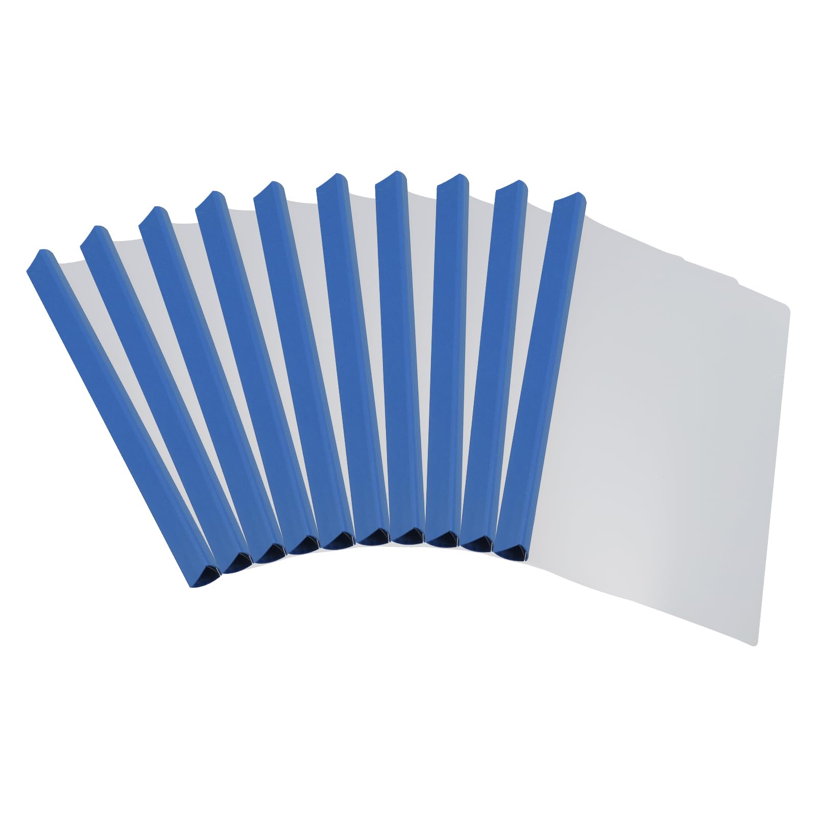 PATIKIL Clear Report Covers with Sliding Bar, 10 Pcs 25mm Slide-Grip Resume Covers 135 Sheets Capacity, A4 Presentation Folders for File, Resume,