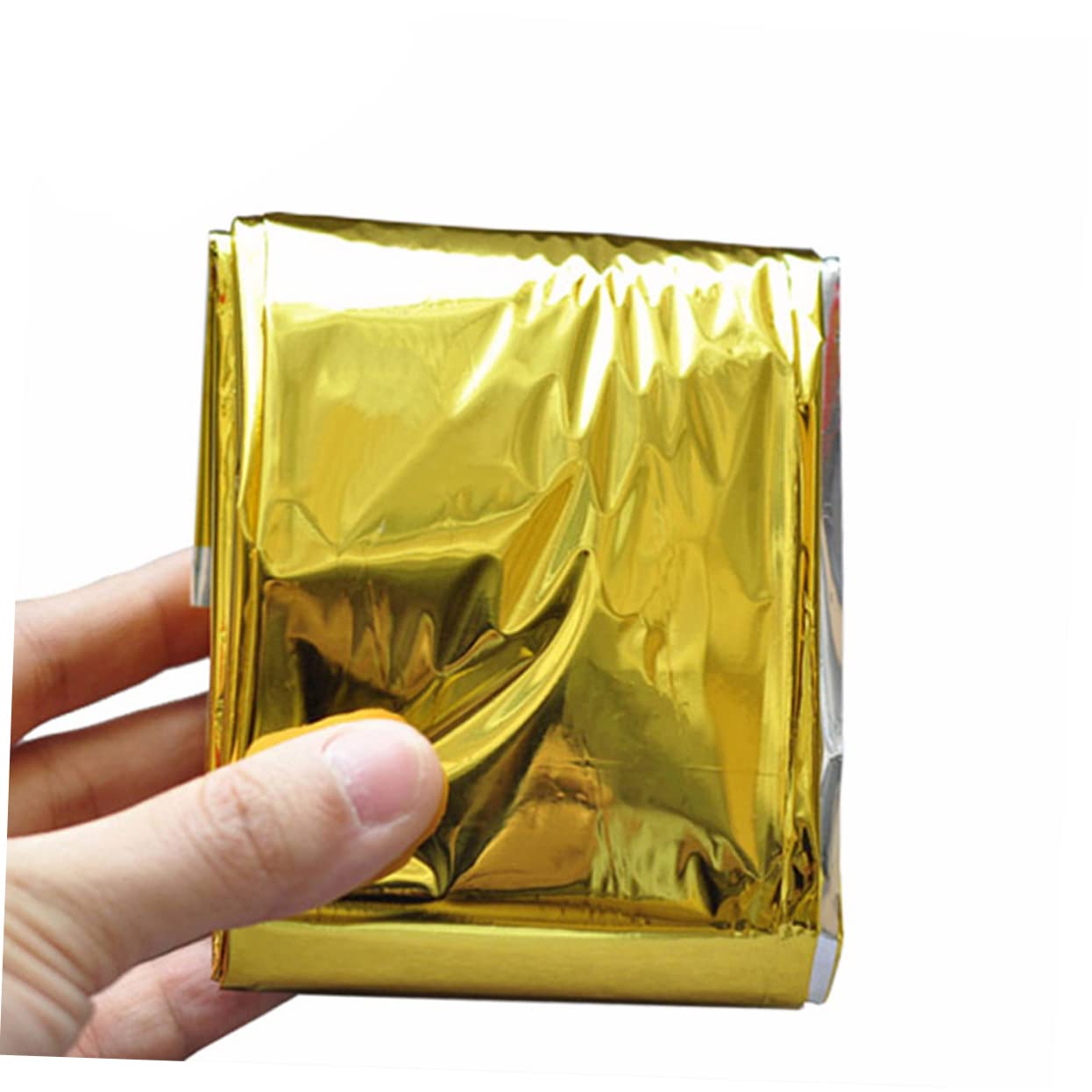 BESTonZON 5Pcs Emergency Survival Reflective Blanket Foil Safety Blanket for Outdoor Hiking Climbing Camping Compact