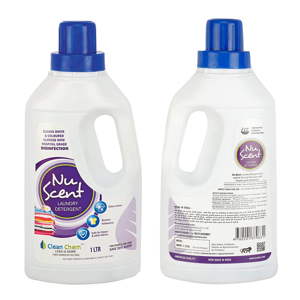 Clean Chem Nu-Scent Liquid Laundry Detergent (1 LTR)