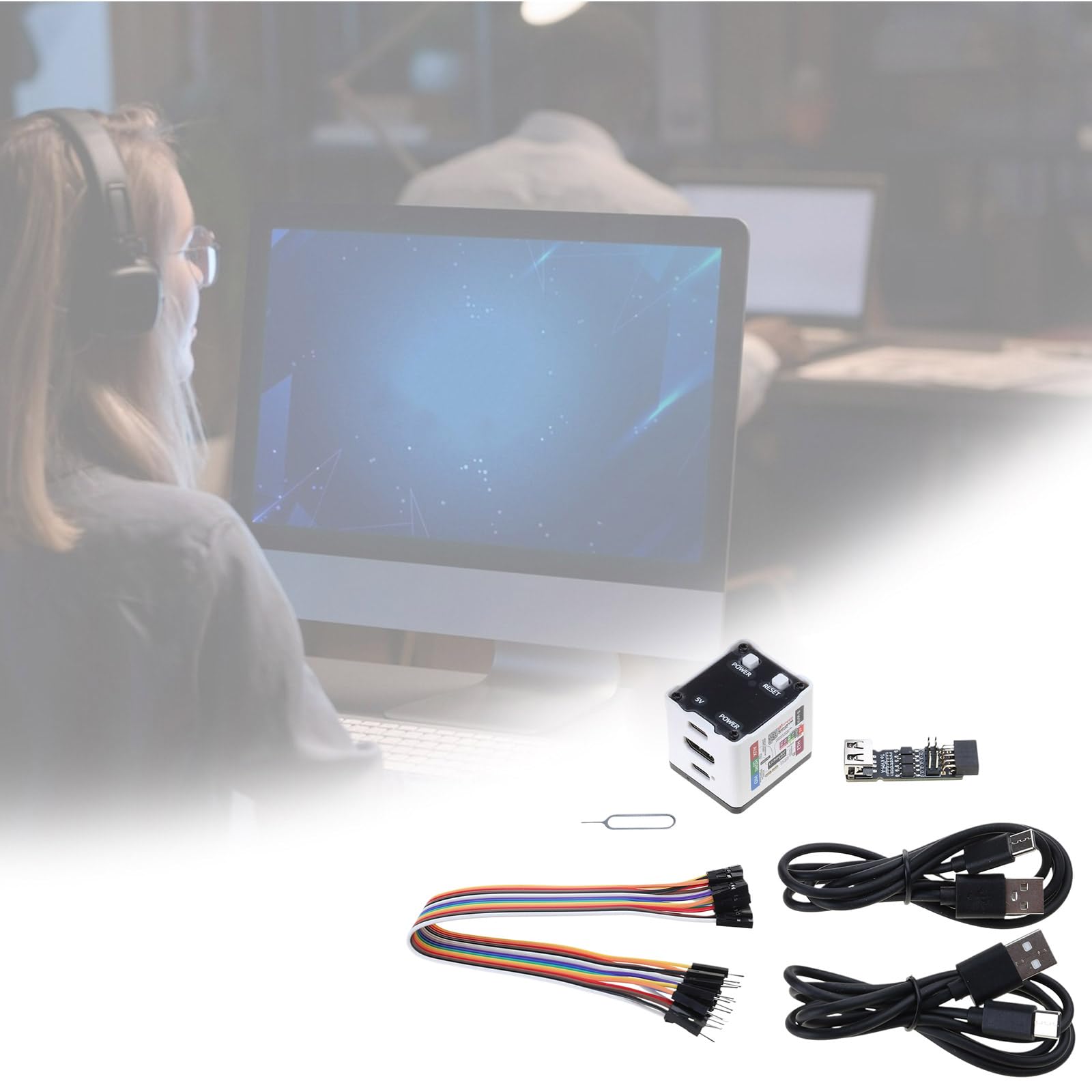 Strumento server remoto KVM con porta di rete da 100 Mbps e espansione dello storage integrato Gestione remota del server