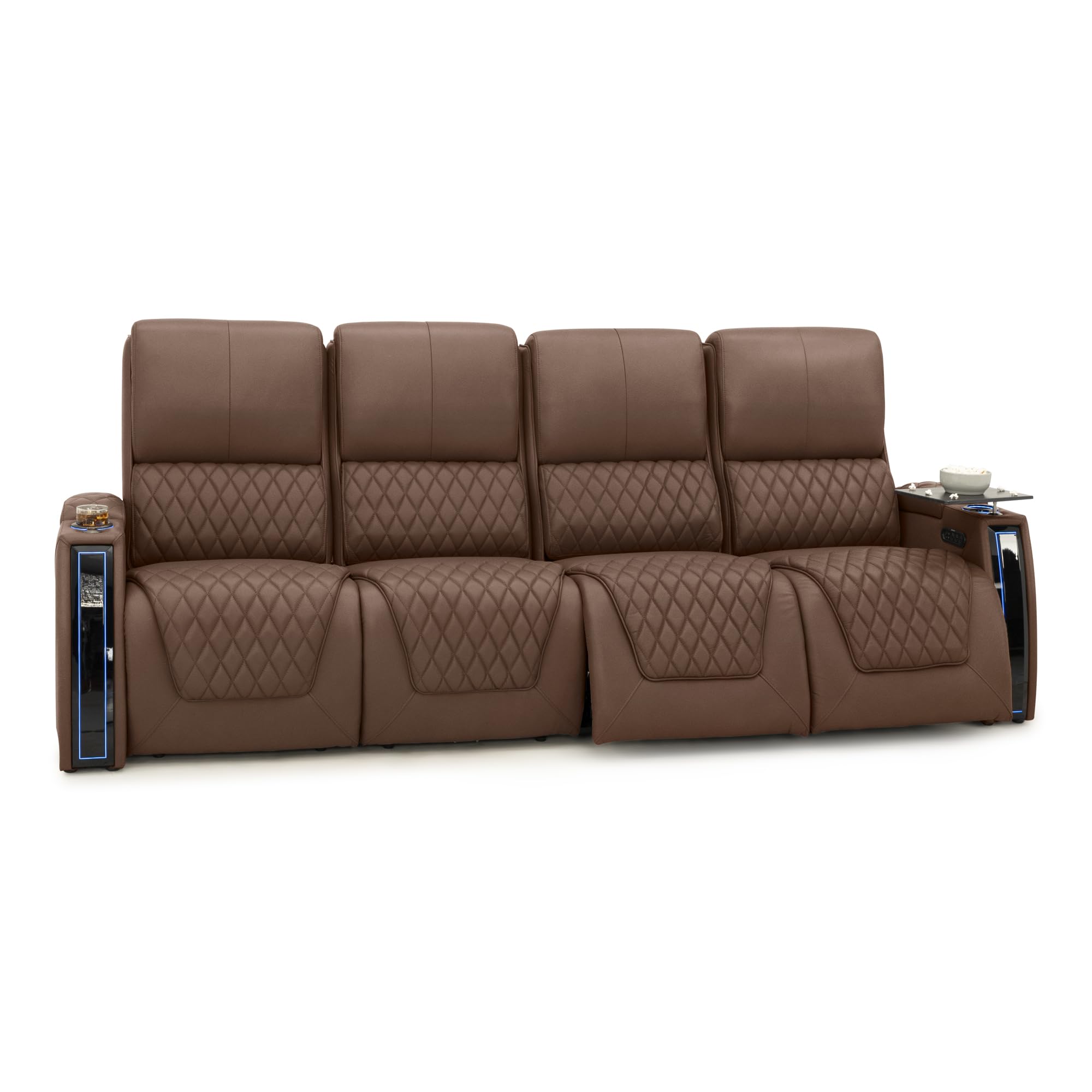 Seatcraft Apex Home Theater Seating Tobacco Row of 4 Sofa