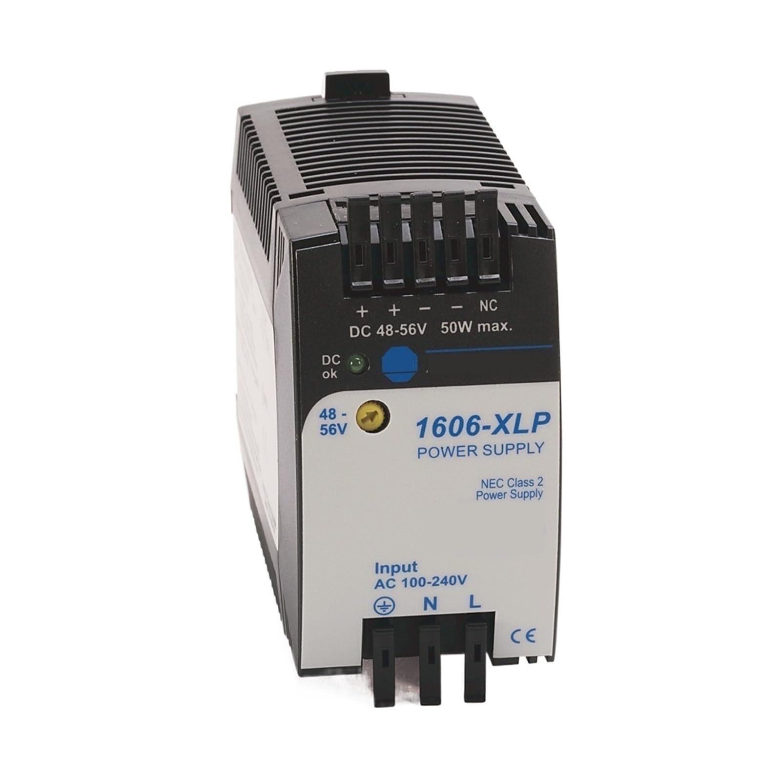 X psblty Switching Power Supply 1606-XLP50E Input: AC 100–240 V, Output: DC 24–28 V, 50W