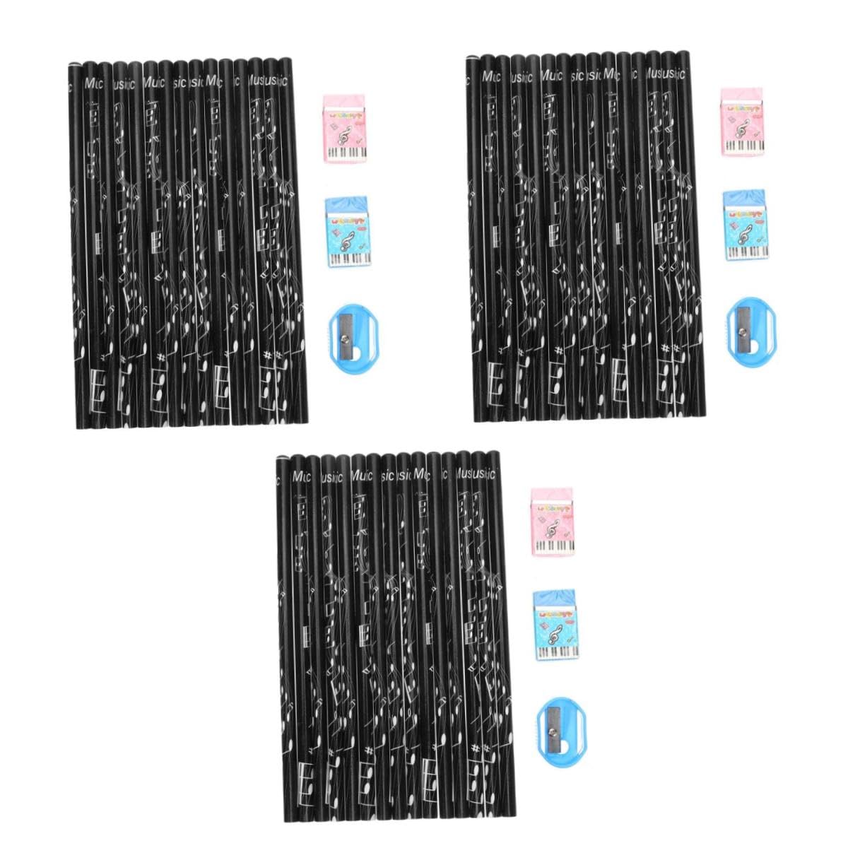 DOITOOL 108 Pezzi Matite in per Note Musicali Design Ergonomico per Scrittura Regalo per Scuola e Festa Matite Divertenti per Studenti
