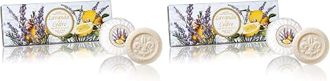 Saponificio Artigianale Fiorentino Sabun 3x100 Gr - Lavender And Cedar (2 paketi)
