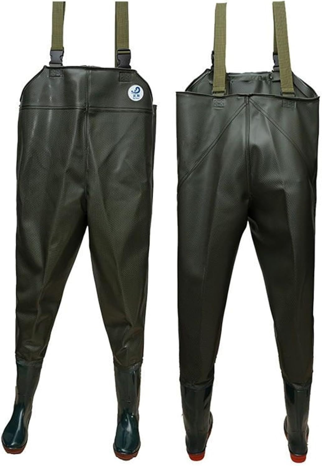 Trampolieri da Uomo Tuta Impermeabile, Multifunzione Trampolieri Petto Trampolieri Stivali di Gomma Stivali di Gomma Vita Hip Waders Mens Caccia Pesca Bootfoot Traspirante 41