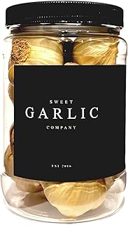 Sweet Garlic Whole Black Garlic Clove 14.1 oz (400 g) Fermented for 3 Weeks Aged, USA Grown, Whole Garlic Cloves, Non-GMO...