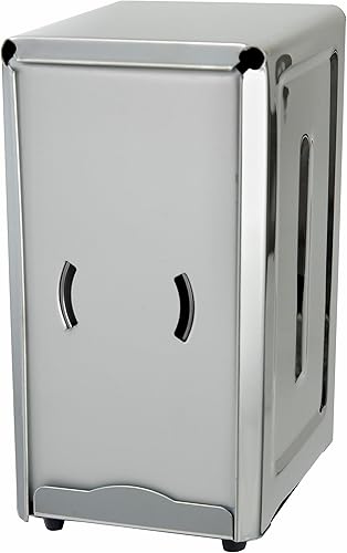 Winco Napkin Dispenser, 3-1/2-Inch by 7-Inch, Stainless Steel