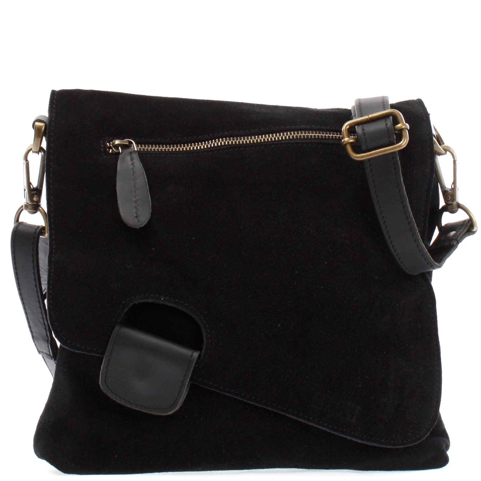 LECONI Umhängetasche für Damen Crossbag Veloursleder Echtleder Natur Damentasche Schultertasche Ledertasche Freizeittasche für Frauen Wildleder Handtasche 29x29x6cm LE3027-VL