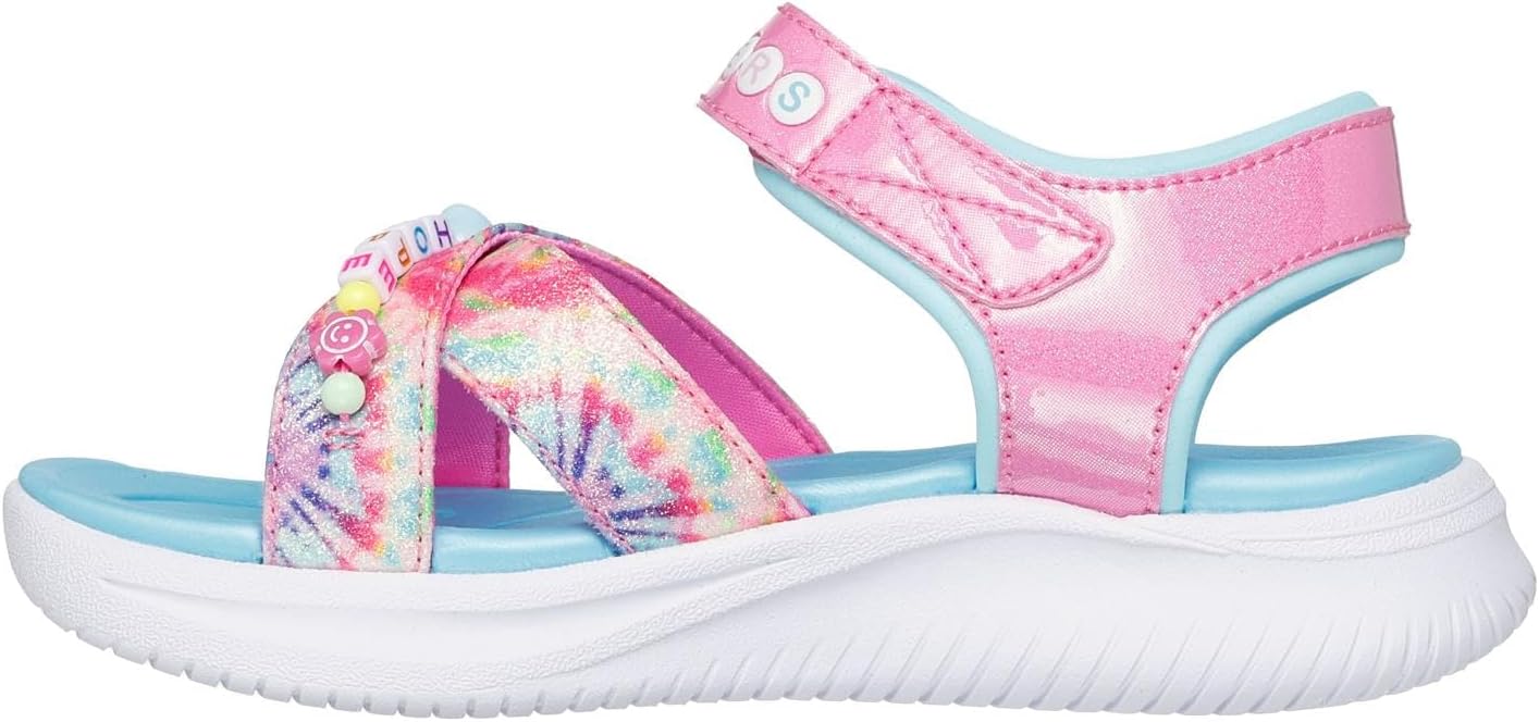 Skechers Girls' Jumpsters Sandal-tie Dye Bffs