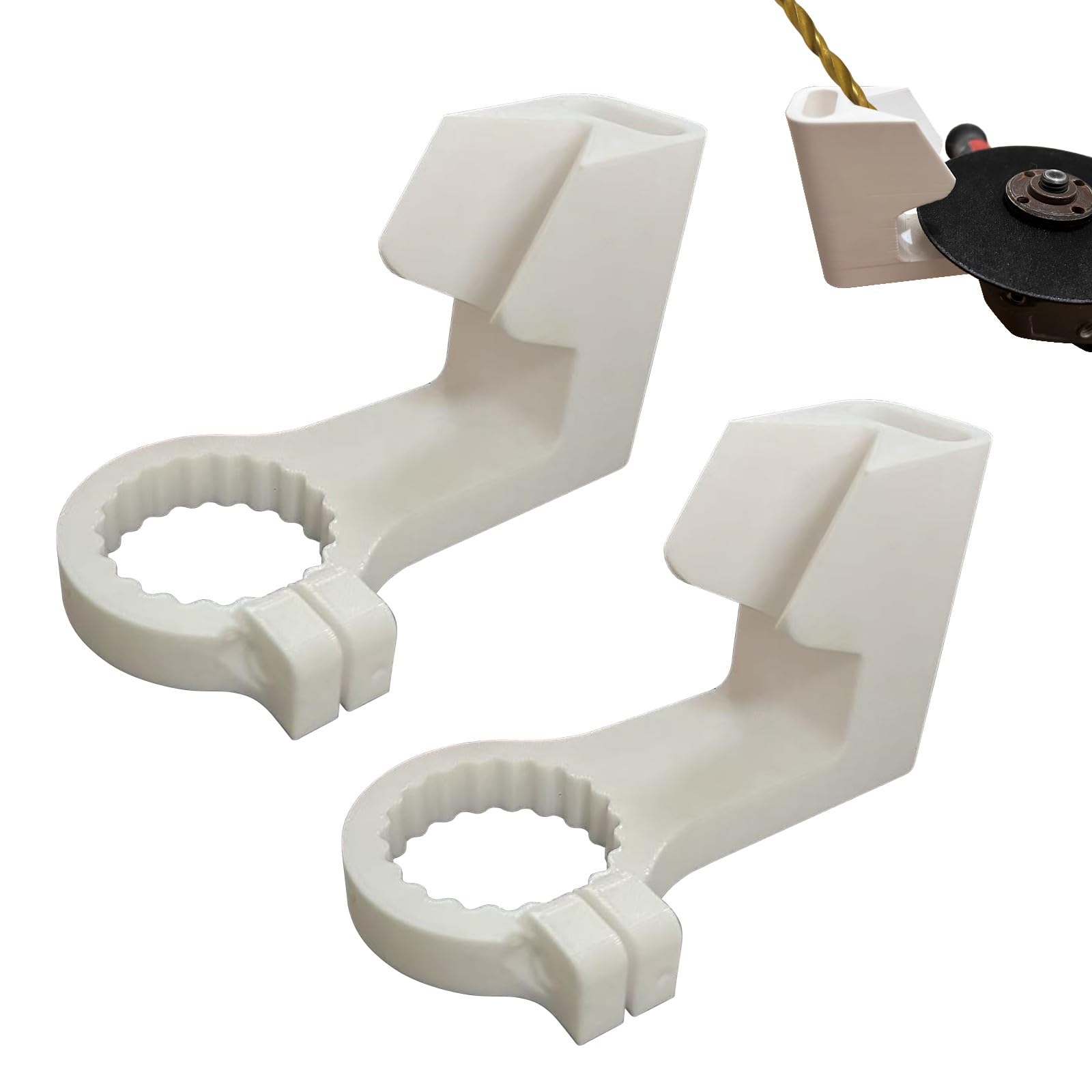 Affilatrice multiuso per tutte le punte, accessorio portatile per affilare punte da trapano, strumento guida per smerigliatrice per trapano, 2 pezzi