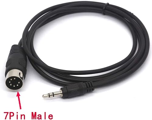 Miniatura 2 de Cable de 0.138 in a midi, macho DIN de 7 pines a macho de 18 pulgadas para sistemas estéreo Bang & Olufsen B&O, Naim, Quad Stereo (3.3 ft3 pies)