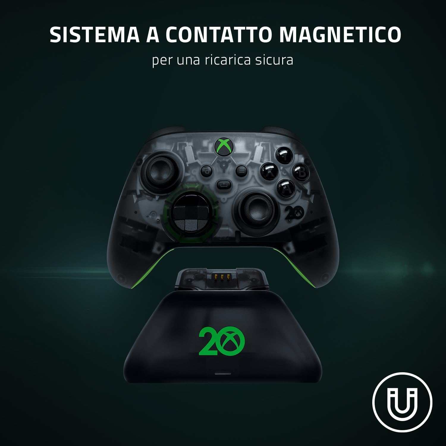 Razer Base di Ricarica Rapida Universale per Xbox - Caricabatterie Rapido per controller Xbox (Ricarica Rapida - Controller - Immagine 4