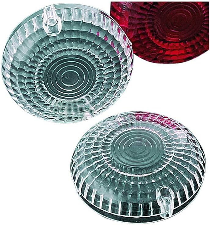 Kuryakyn 2265 Motorcycle Lighting Accessory: Replacement Turn Signal/Blinker Light Lenses for Kawasaki, Yamaha Motorcycles, Clear Lens, 1 Pair