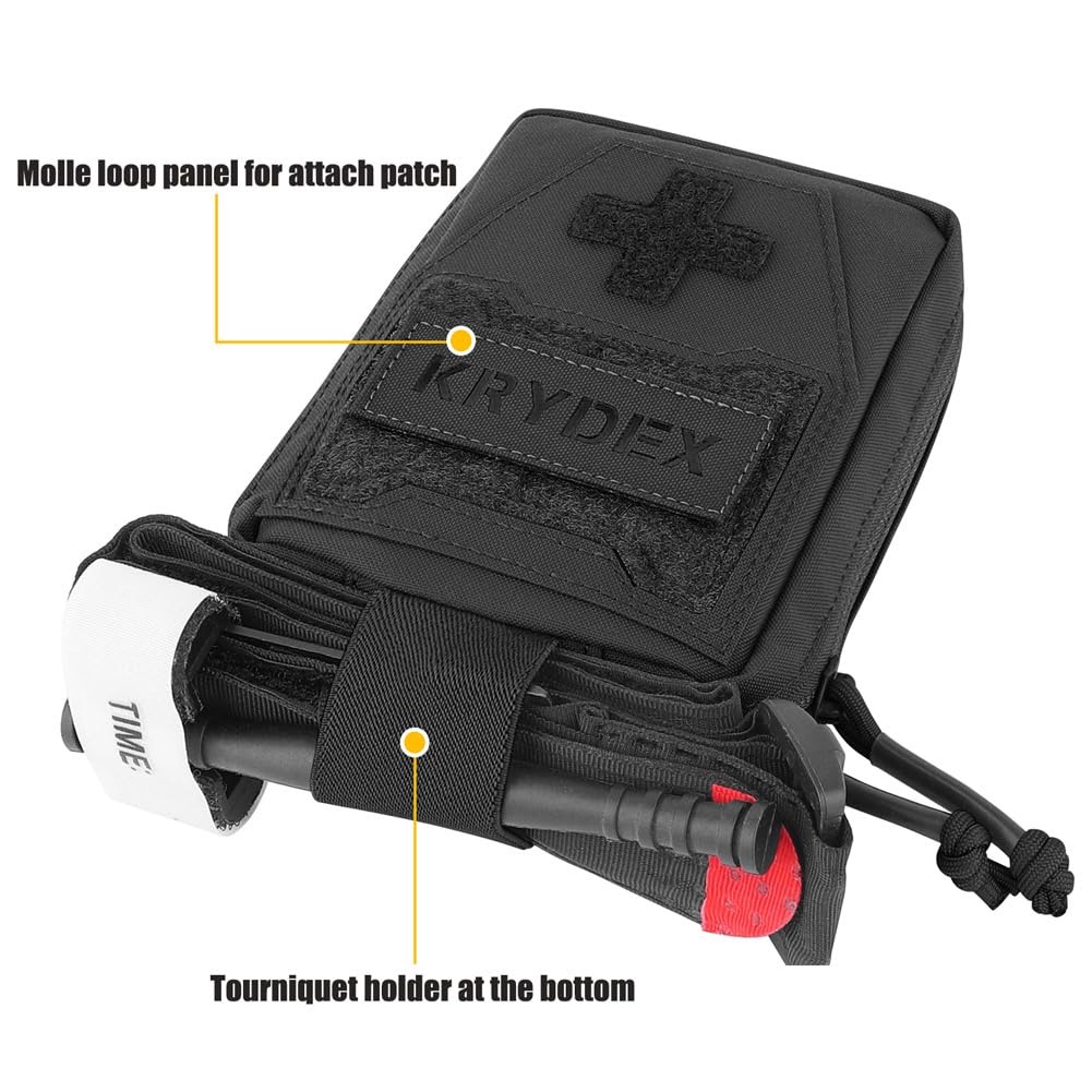 Amazon.com : KRYDEX IFAK Pouch Mini Molle Medical Trauma Kit Bag