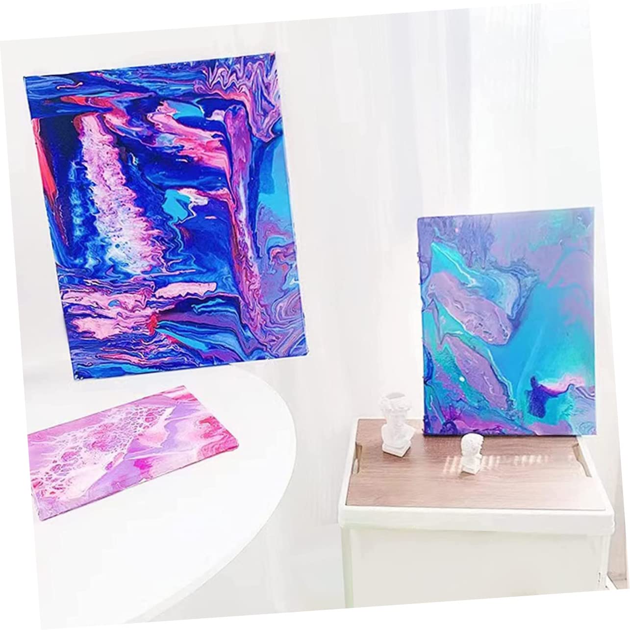 DOITOOL 4pcs Epoxy Craft Supply Silicone Paint Mixing Cup Holder Easy to Use and Clean