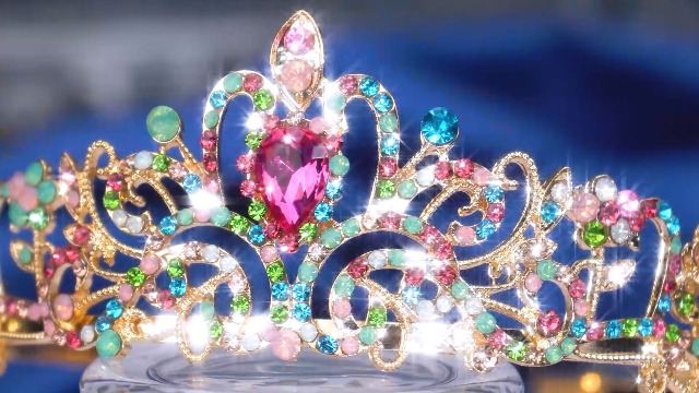 Princess Flower Crown, Floral Tiara, Birthday Party Crown, Pink Crystal Tiara Amazon.com : VELSCRUN Pink Crystal Birthday Tiara Crowns for  main image 4